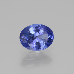 Tanzanita azul natural de 1,30 ct, corte óvalo, VS