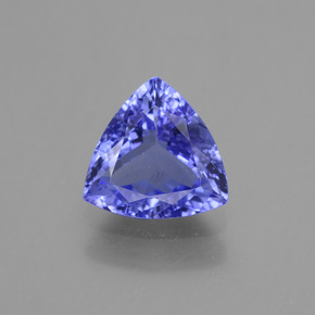 Tanzanita azul natural de 1,19 ct, trillón, VVS-VS