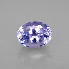 Tanzanita violeta natural de 2,00 ct, corte óvalo, VVS-VS