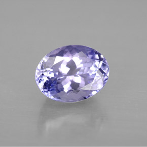 Tanzanita violeta natural de 2,00 ct, corte óvalo, VVS-VS
