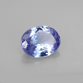 Tanzanita violeta natural de 2,14 ct, corte óvalo, VVS-VS