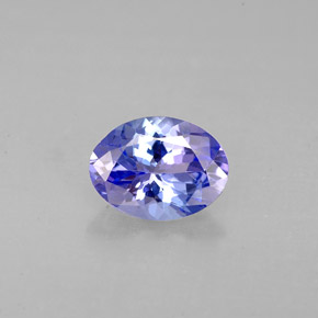 Tanzanita azul natural de 1,00 ct, corte óvalo, VVS-VS