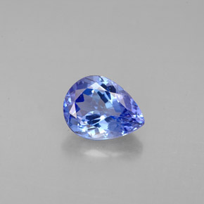 Tanzanita azul natural de 1,39 ct, en forma de pera, VVS-VS