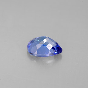 Tanzanita azul natural de 1,39 ct, en forma de pera, VVS-VS
