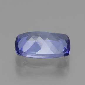 Tanzanita azul natural de 1,78 ct, corte cojín, VVS-VS