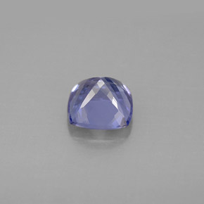 Tanzanita azul natural de 1,46 ct, corte cojín, VS