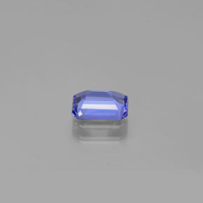 Tanzanita azul natural de 0,87 ct, corte esmeralda, VVS-VS