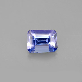 Tanzanita azul natural de 1,03 ct, corte esmeralda, VVS-VS