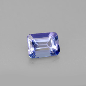 Tanzanita azul natural de 1,03 ct, corte esmeralda, VVS-VS