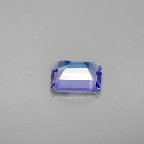Tanzanita azul natural de 1,03 ct, corte esmeralda, VVS-VS