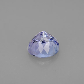 Tanzanita azul natural de 1,41 ct, corte redondo, VVS-VS
