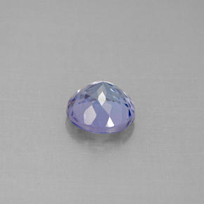 Tanzanita azul natural de 1,27 ct, corte redondo, VVS-VS