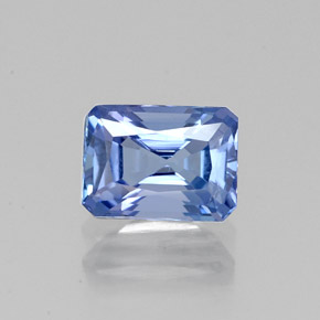 Tanzanita azul natural de 1,21 ct, corte esmeralda, VVS-VS