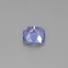 Tanzanita azul natural de 1,11 ct, corte cojín, VVS