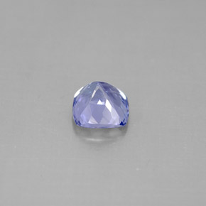 Tanzanita azul natural de 1,11 ct, corte cojín, VVS