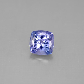 Tanzanita azul natural de 1,27 ct, corte cojín, VVS-VS