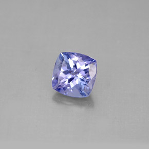 Tanzanita azul natural de 1,27 ct, corte cojín, VVS-VS