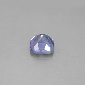 Tanzanita azul natural de 1,27 ct, corte cojín, VVS-VS