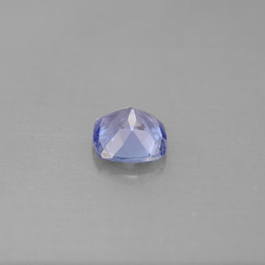 Tanzanita azul natural de 0,90 ct, corte cojín, VVS
