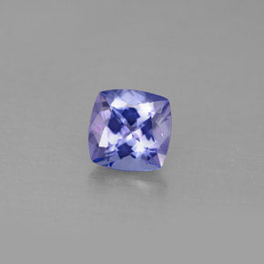 Tanzanita azul natural de 1,10 ct, corte cojín, VVS