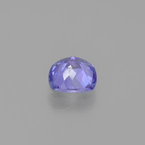 Tanzanita azul natural de 0,91 ct, corte cojín, VVS-VS