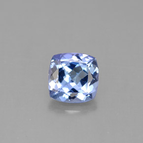 Tanzanita azul natural de 1,06 ct, corte cojín, VVS