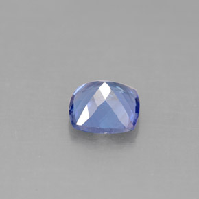 Tanzanita azul natural de 1,06 ct, corte cojín, VVS