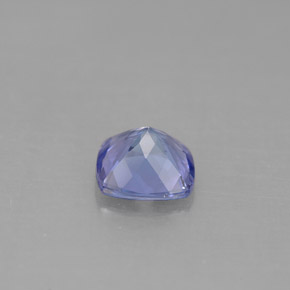Tanzanita azul natural de 0,93 ct, corte cojín, VVS
