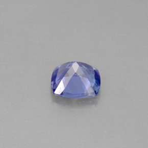 Tanzanita azul natural de 0,92 ct, corte cojín, VVS