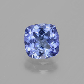 Tanzanita azul natural de 0,99 ct, corte cojín, VVS