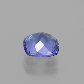 Tanzanita azul natural de 0,99 ct, corte cojín, VVS