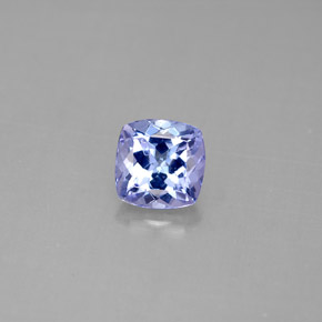 Tanzanita azul natural de 1,05 ct, corte cojín, VVS