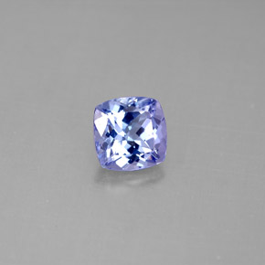 Tanzanita azul natural de 1,05 ct, corte cojín, VVS