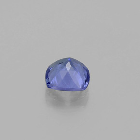 Tanzanita azul natural de 0,97 ct, corte cojín, VVS