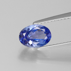 Tanzanita azul natural de 1,10 ct, corte óvalo, VS