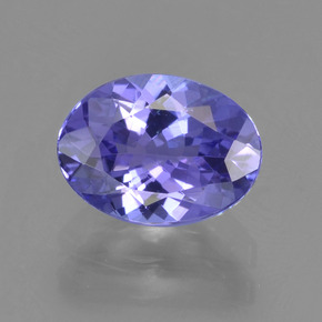 Tanzanita violeta natural de 1,48 ct, corte óvalo, VVS-VS