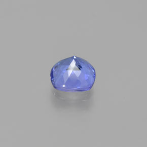 Tanzanita azul natural de 0,94 ct, corte cojín, VS