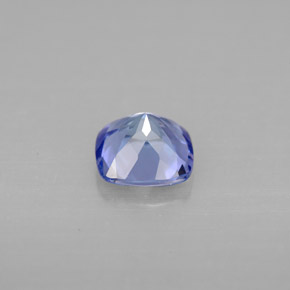 Tanzanita azul natural de 1,01 ct, corte cojín, VVS-VS