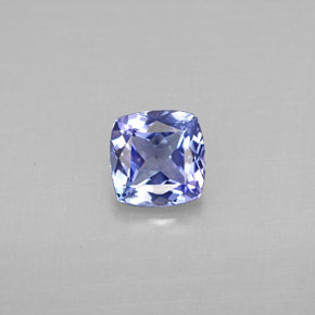 Tanzanita azul natural de 1,03 ct, corte cojín, VVS-VS