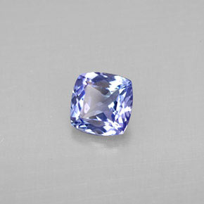 Tanzanita azul natural de 1,03 ct, corte cojín, VVS-VS