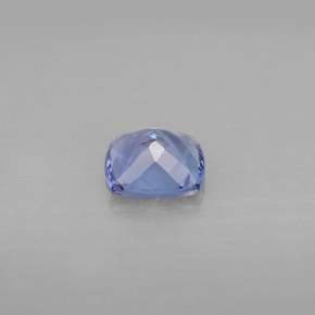 Tanzanita azul natural de 0,95 ct, corte cojín, VVS-VS