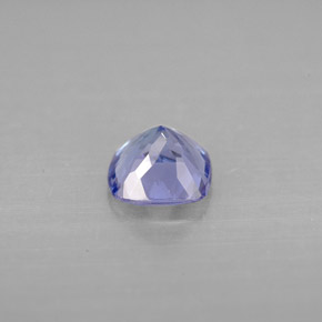 Tanzanita azul natural de 0,96 ct, corte cojín, VVS