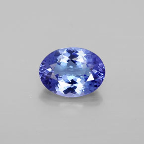 Tanzanita azul natural de 1,55 ct, corte óvalo, VVS