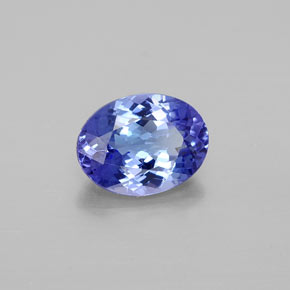 Tanzanita azul natural de 1,55 ct, corte óvalo, VVS