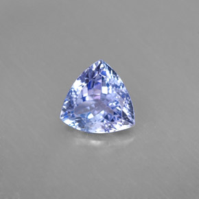 Tanzanita azul natural de 1,24 ct, trillón, VVS-VS
