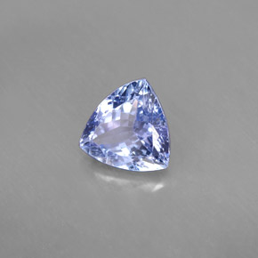 Tanzanita azul natural de 1,24 ct, trillón, VVS-VS