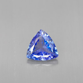 Tanzanita azul natural de 1,09 ct, trillón, VVS-VS