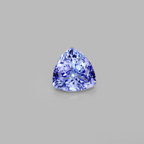 Tanzanita azul natural de 1,24 ct, trillón, VVS-VS