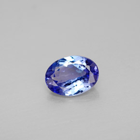 Tanzanita azul natural de 1,20 ct, corte óvalo, VVS