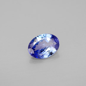 Tanzanita azul natural de 1,20 ct, corte óvalo, VVS